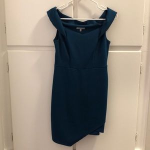 Teal mini dress